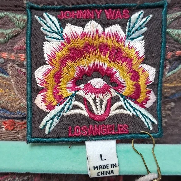 Johnny Was Iona Velvet Drape Top Size Large - Picture 7 of 11